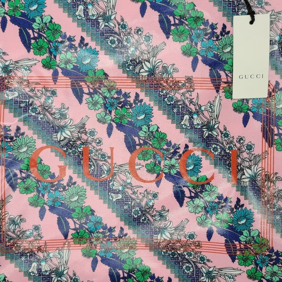 Gucci Montecarlo Pink Floral Shopper Tote Printed Coated Cotton - Picture 3 of 11